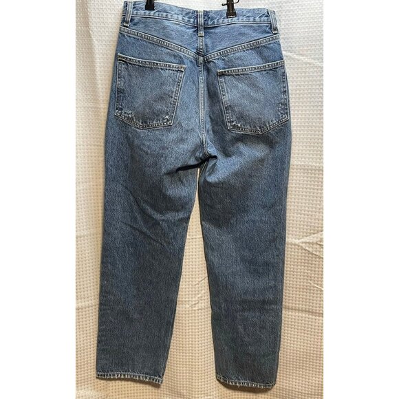 BDG jeans womens 27 x 29 relaxed straight button fly distressed high rise blue - Picture 3 of 12